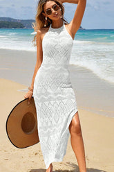 Alvisa Halter Neck Eyelet Dress | Dress In Beauty